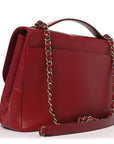 Caviar Quilted Large Business Affinity Flap Red