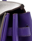 Epsom Bi-Color Horseshoe Birkin 35 Etain Crocus