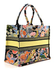 Canvas Zodiac Fantastico Embroidered Medium Book Tote Black Multicolor