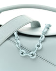 Grained Calfskin Small Puzzle Bag Aquamarine