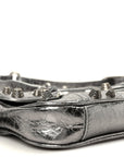 Metallic Agneau Arena Small Le Cagole Sling Bag Silver