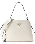 Saffiano Cuir Small Matinee Tote Bianco Black