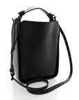Calfskin Logo XS Tool 2.0 North-South Tote Black