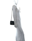 Caviar Quilted Mini Square Flap Black