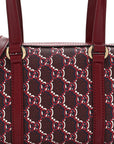 GG Shadow Monogram Ophidia Top Handle Bowler Bag Rosso Ancora Red