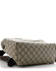 GG Supreme Monogram Margaux Calfskin Childrens Day Backpack Beige Ebony Cocoa Dark Chocolate