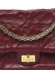 Lambskin Quilted Crush 2.55 Reissue 225 Flap Dark Burgundy