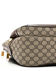 GG Supreme Monogram Medium Ophidia Day Backpack Brown
