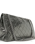 Metallic Aged Calfskin Quilted 2.55 Reissue 227 Flap Vert Fonce