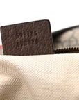 GG Supreme Monogram Web Small Ophidia Half Moon Hobo Brown