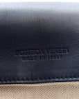 Denim Nappa Intrecciato Padded Messenger Abyss Indigo