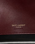 Lambskin Chevron Quilted Medium LouLou Rouge Cabernet