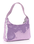 Paillettes Sequin Mini Re-Edition 2000 Bag Lilium Black