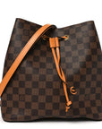 Damier Ebene Neonoe MM Safran