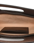 GG Supreme Monogram Textured Dollar Calfskin Web Ophidia Slip Handle Belt Bag 90 36 Beige Ebony New Acero