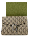 GG Supreme Monogram Mini Dionysus Chain Wallet