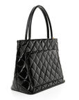 Patent Medallion Tote Black