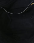 Soft Grained Calfskin Sangle Bucket Bag Navy Blue