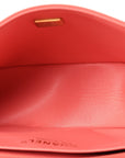 Lambskin Quilted Medium Boy Flap Coral
