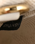 Wicker Canvas Mini Tote Tan White