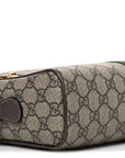 GG Supreme Monogram Web Small Ophidia Shoulder Bag Brown