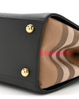 Calfskin Mega Check Small Banwell Tote Black