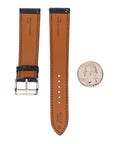 Shiny Alligator Heure H Hour Watch Strap Bleu Roi