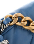 Lambskin Quilted Medium CHNL 19 Flap Blue