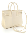 Grained Calfskin Baby Sac De Jour White