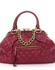 Calfskin Quilted Leather Stam Bag Pink