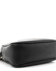 Pebbled Calfskin Small Soho Disco Bag Black