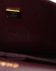 Lambskin Quilted Small Double Flap Black