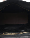 Canvas Smooth Calfskin Micro Tri-Color Luggage Natural Black Tan