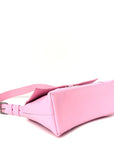 Semi Shiny Smooth Calfskin Small Downtown Shoulder Bag Candy Pink