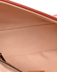 Canvas Vitello King FF Embroidered Baguette Rosa Quarzo Bloody Mary Multicolor
