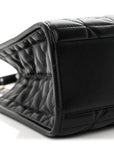 Calfskin Matelasse Aria Small GG Marmont Shoulder Tote Black