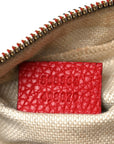 Pebbled Calfskin Small Soho Disco Bag Vibrant Red