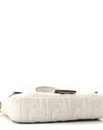 Nappa FF 1974 Embossed Baguette White