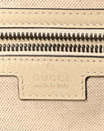 GG Supreme Monogram Textured Calfskin Web Small Ophidia Day Backpack Beige Ebony Mystic White
