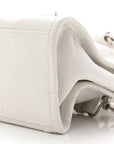 Agneau Arena Silver Hardware Small Le City Optic White