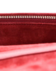Lambskin Cannage D1ORaddict Wallet On Chain Clutch Fuchsia