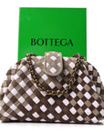 Suede Intrecciato Small The Lauren 1980 Clutch With Chain Praline Musk Washed Brownie