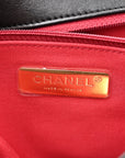 Lambskin Quilted Large CHNL 19 Flap Black
