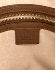 GG Supreme Monogram Medium Nice Top Handle Dome Bag Brown