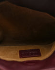 Calfskin Mini Flamenco Knot Clutch Dark Burgundy