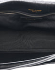Crinkled Calfskin Matelasse Monogram Medium Niki Chain Satchel Black