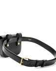 Shiny Calfskin Mini Claude Belt Bag 75 30 Black
