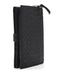 Nappa Intrecciato Continental Snap Wallet Grey