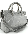 Metallic Agneau Giant 12 Silver Hardware City Gris Aluminum