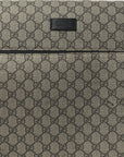 GG Supreme Monogram Four Wheel Suitcase Black